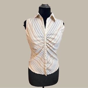 Y2K Cotton Express Stretch Button Top